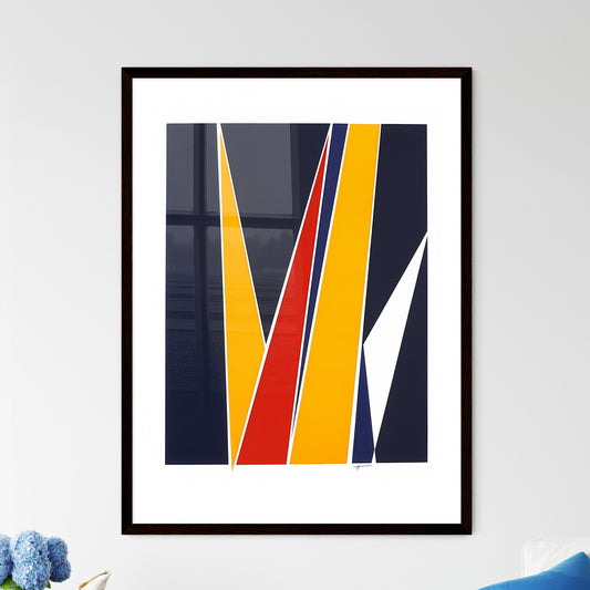 Mid-Century Modernist Abstract Art Print - Framed Art Print