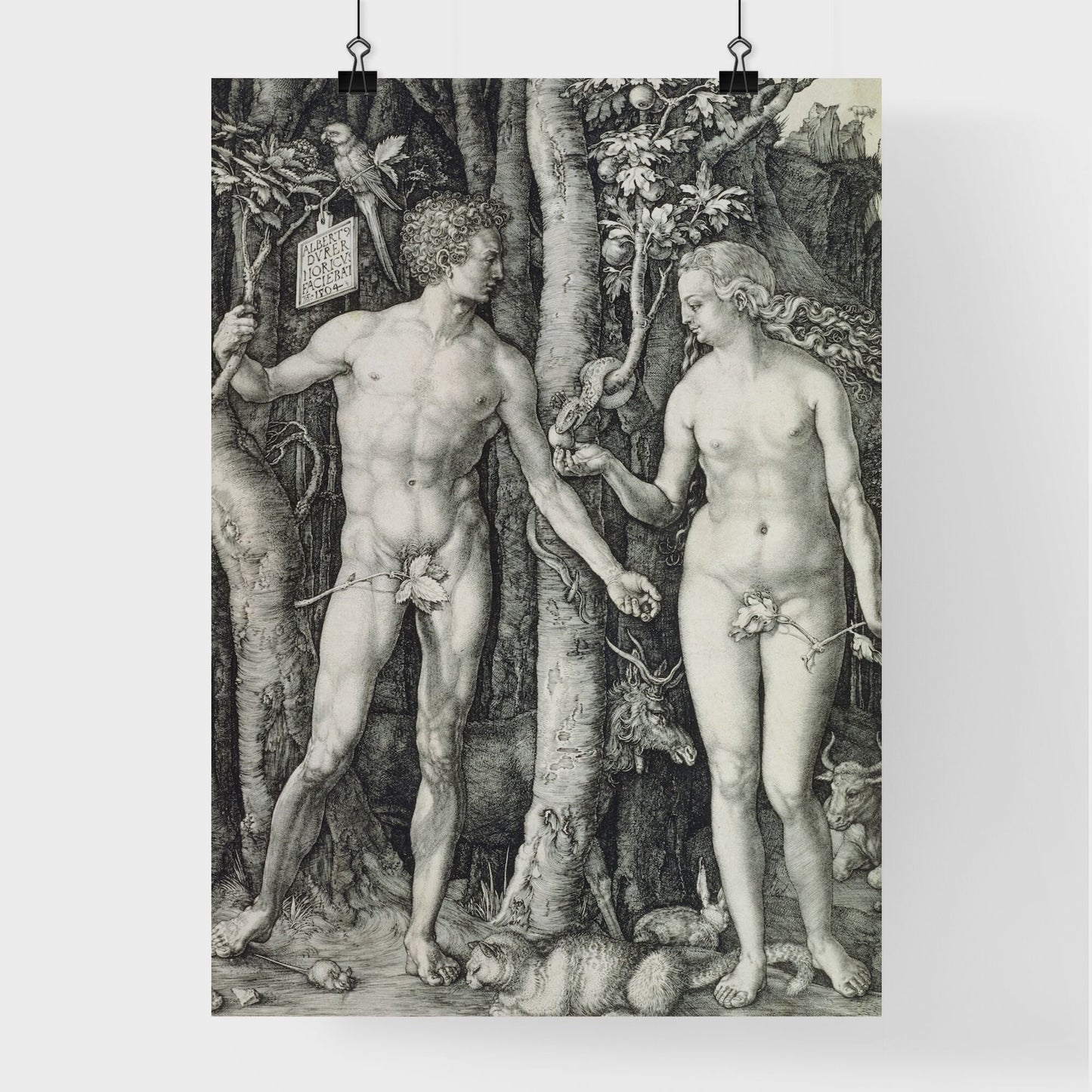 Adam and Eve by Albrecht Dürer Poster
