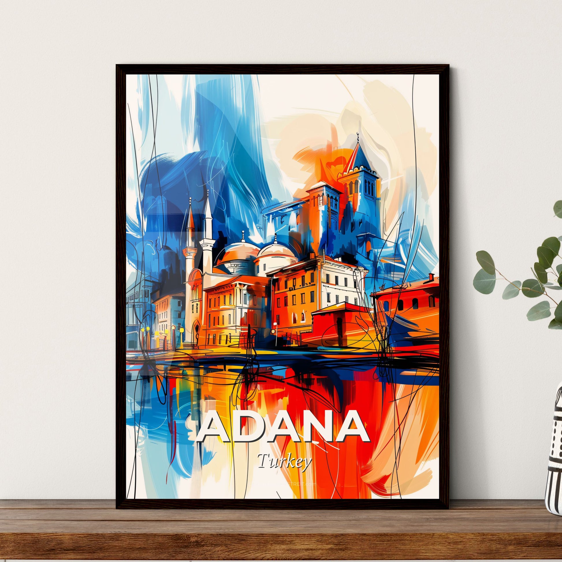 Vibrant Adana, Turkey - A Colorful Painting Of A City