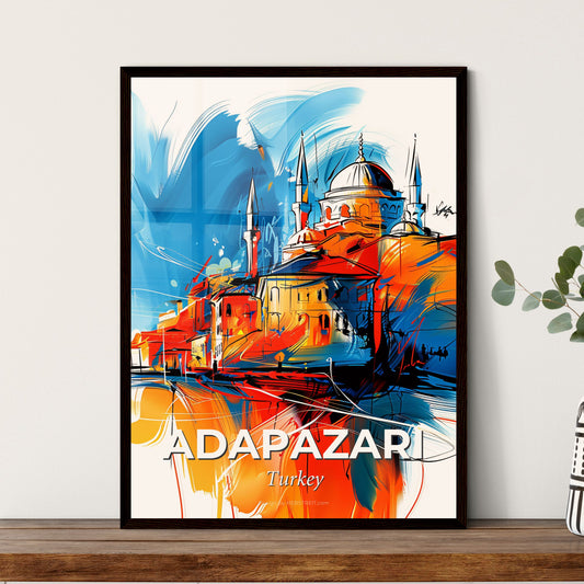 Vibrant Adapazari, Turkey - A Painting Of A City