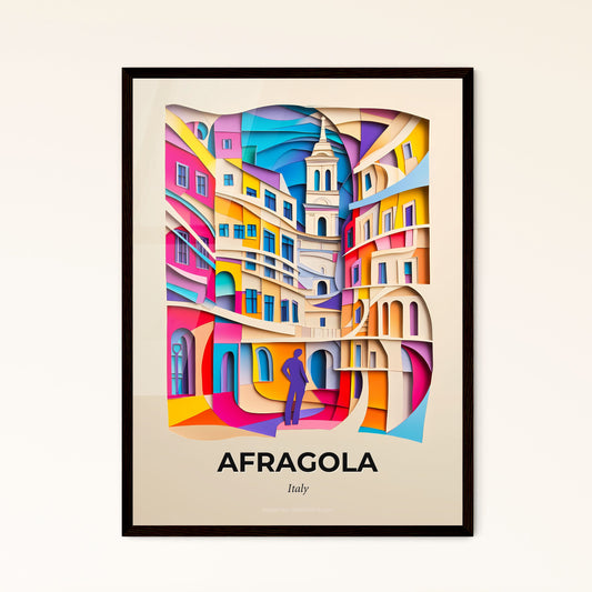 Vivid Afragola, Italy - a person standing in front of a colorful city