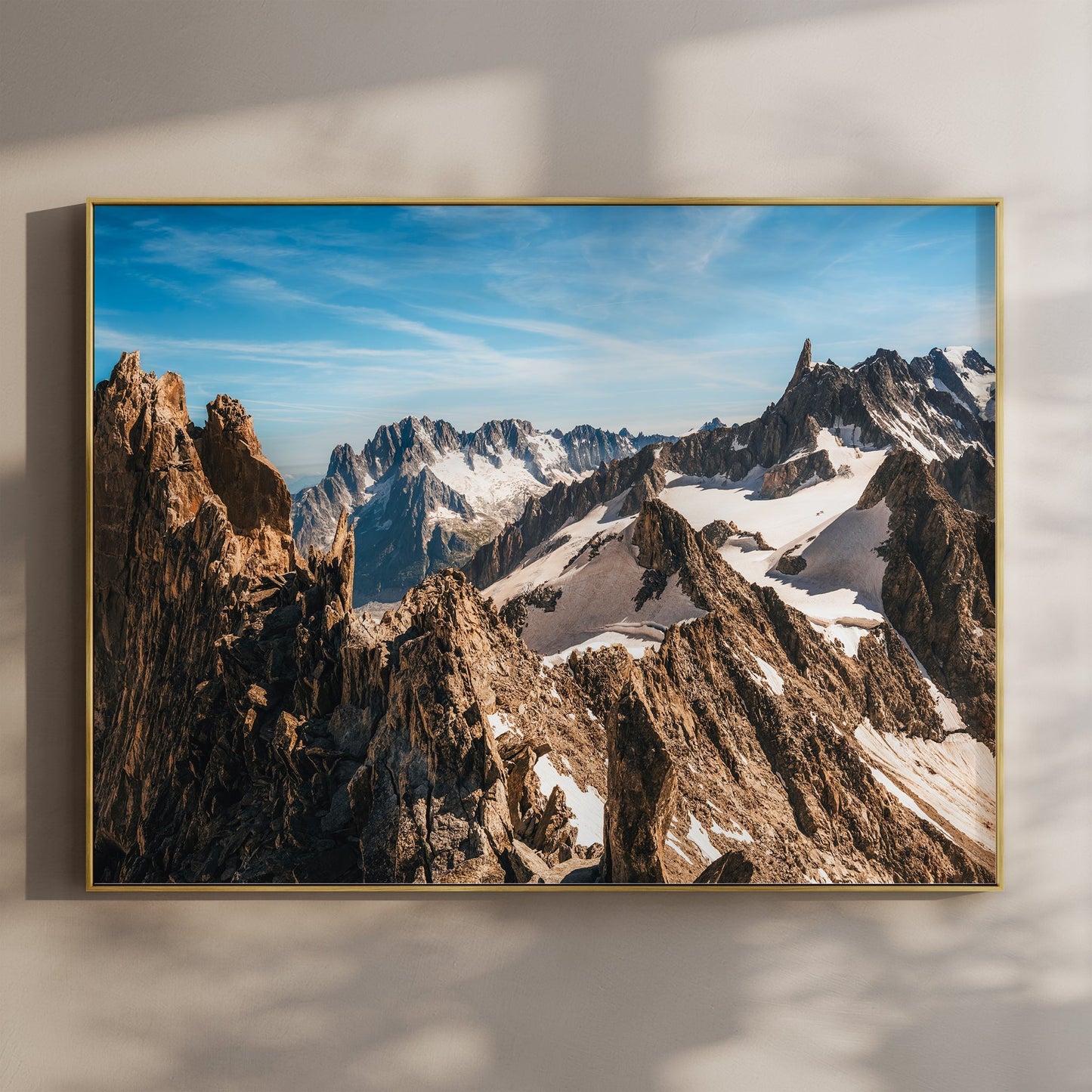 Aiguille d'Entrèves Alpine Wall Art – Chamonix Mountain Landscape Print