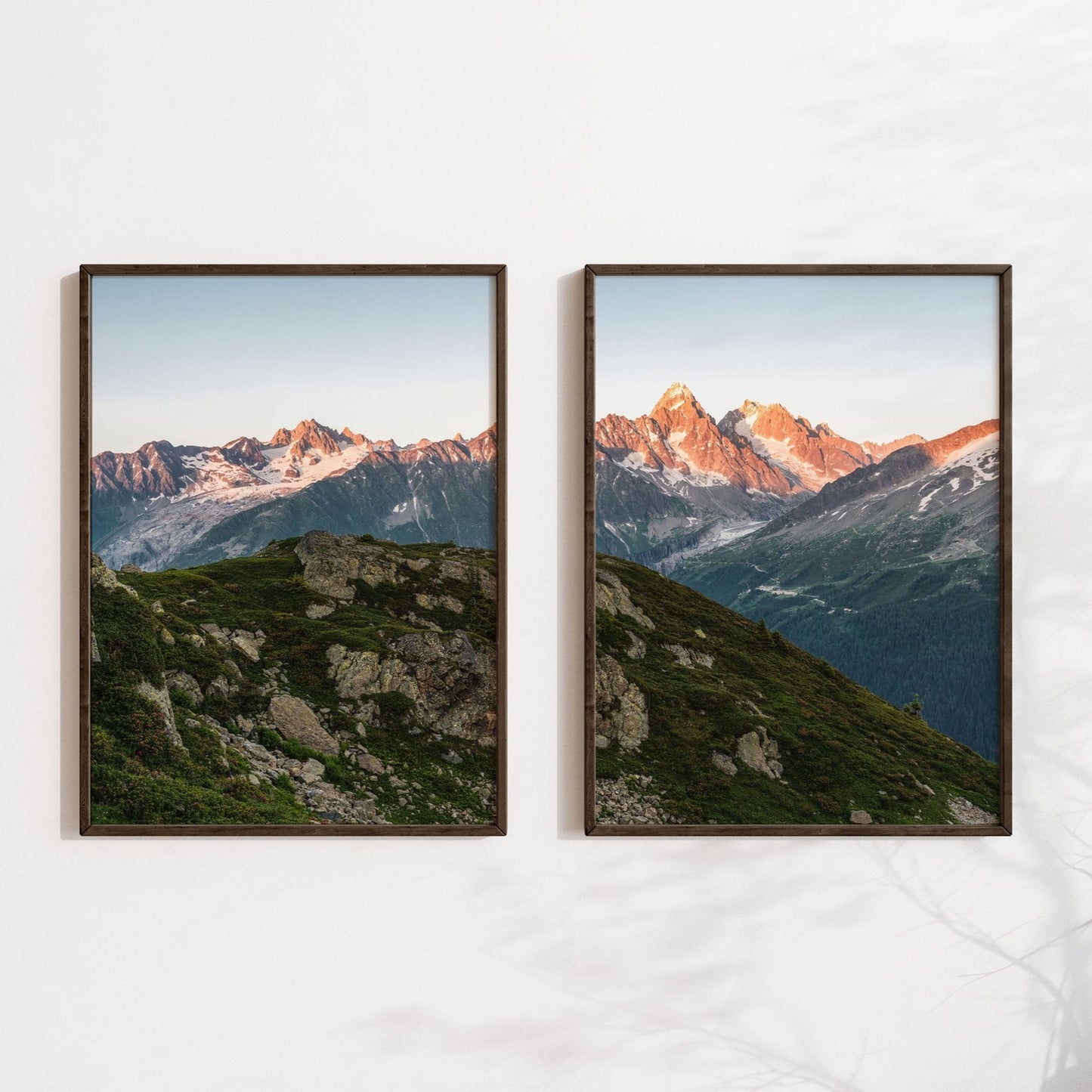 Aiguille du Chardonnet Sunrise Photography Print - Mountain Wall Art