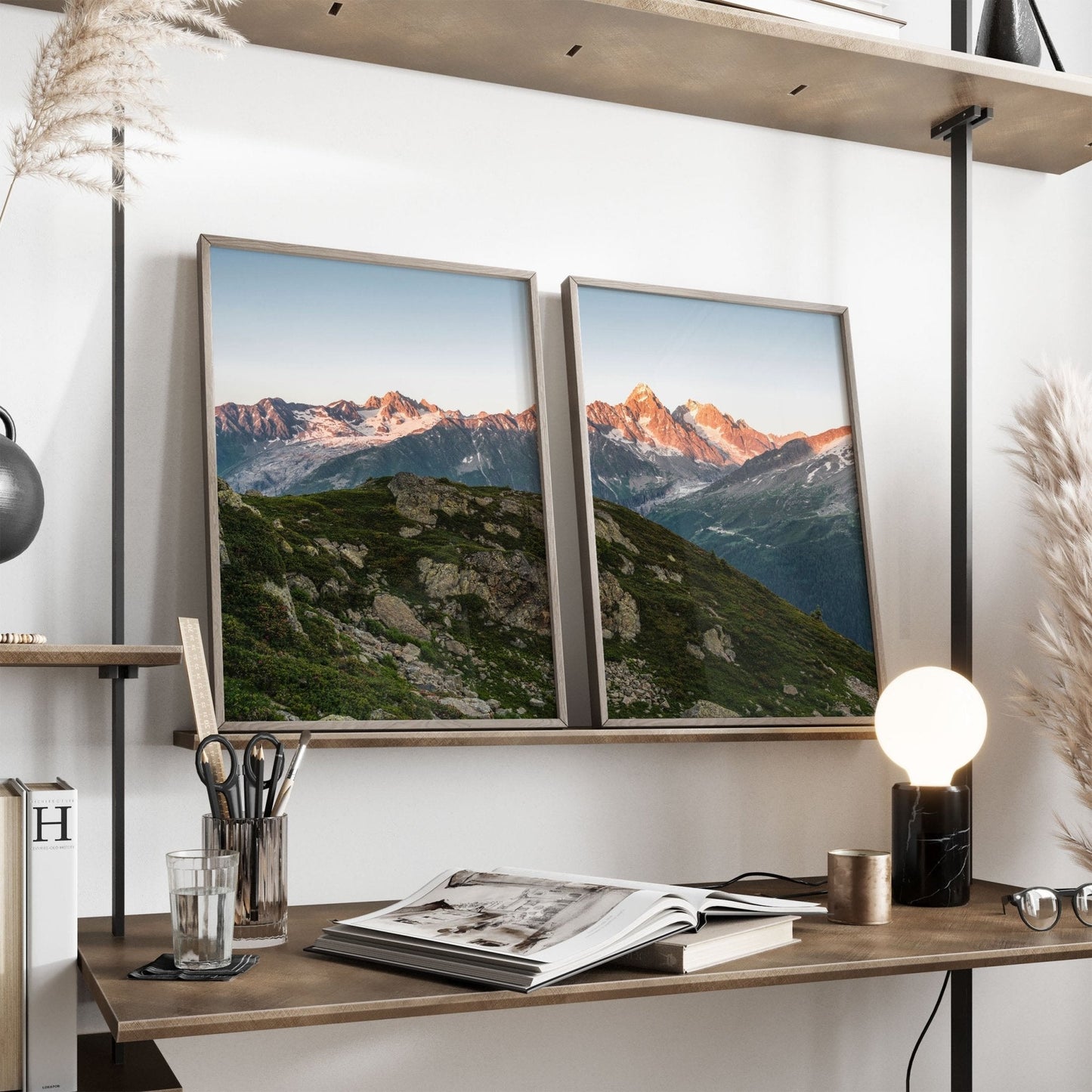 Aiguille du Chardonnet Sunrise Photography Print - Mountain Wall Art