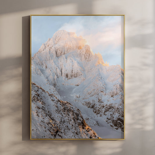 Aiguille du Chardonnet Print – Chamonix Alpine Photography Wall Art
