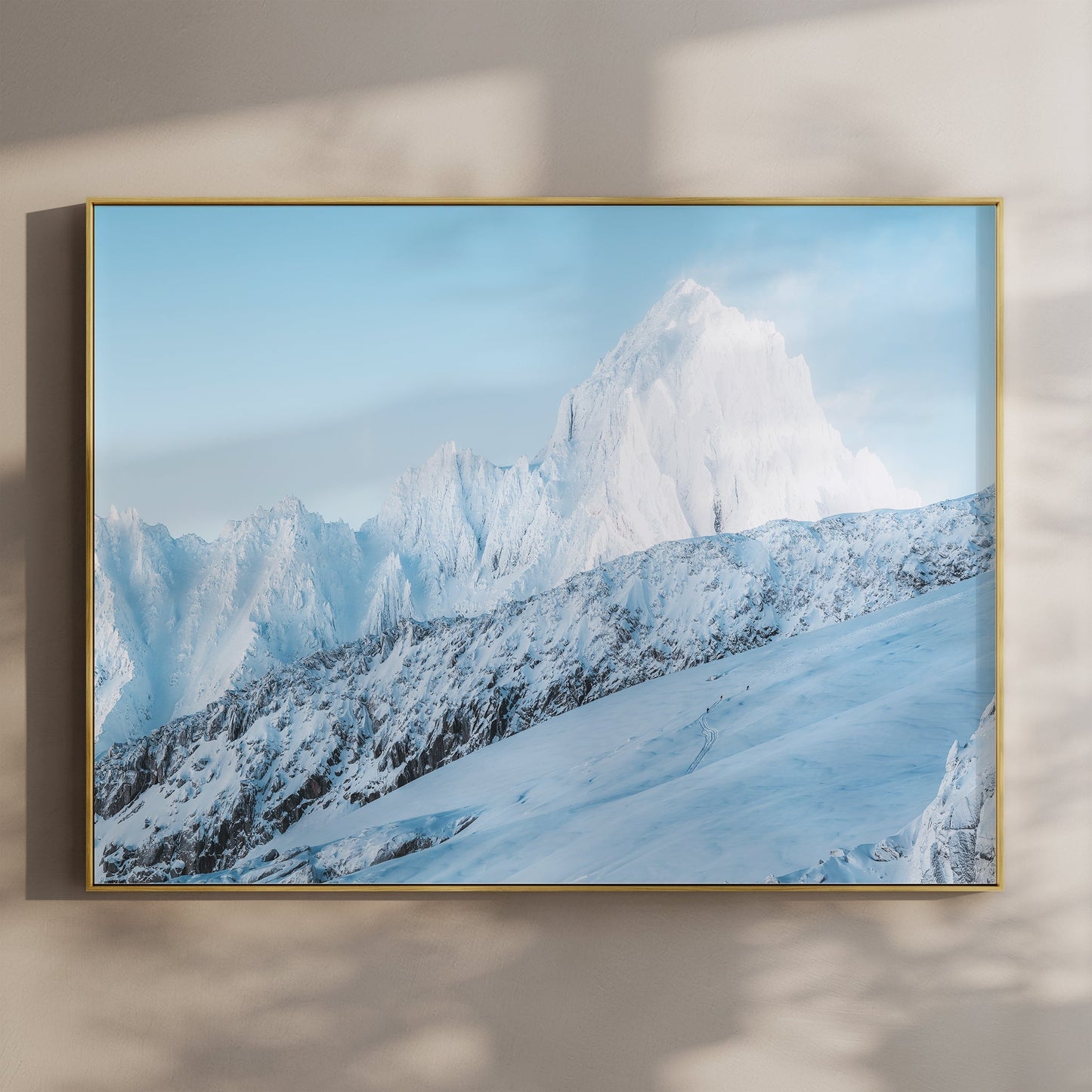 Aiguille du Chardonnet Alpine Wall Art – Chamonix Mountain Print