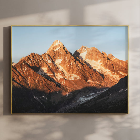 Aiguille du Chardonnet Chamonix Wall Art Print - French Alps Décor