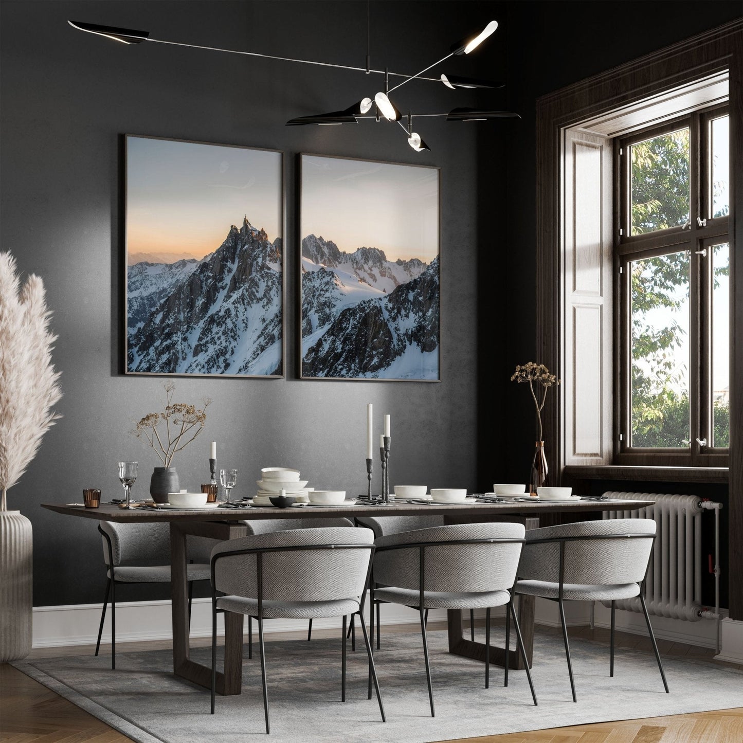 Aiguille du Midi Sunrise Wall Art – Chamonix Mountain Landscape Prints