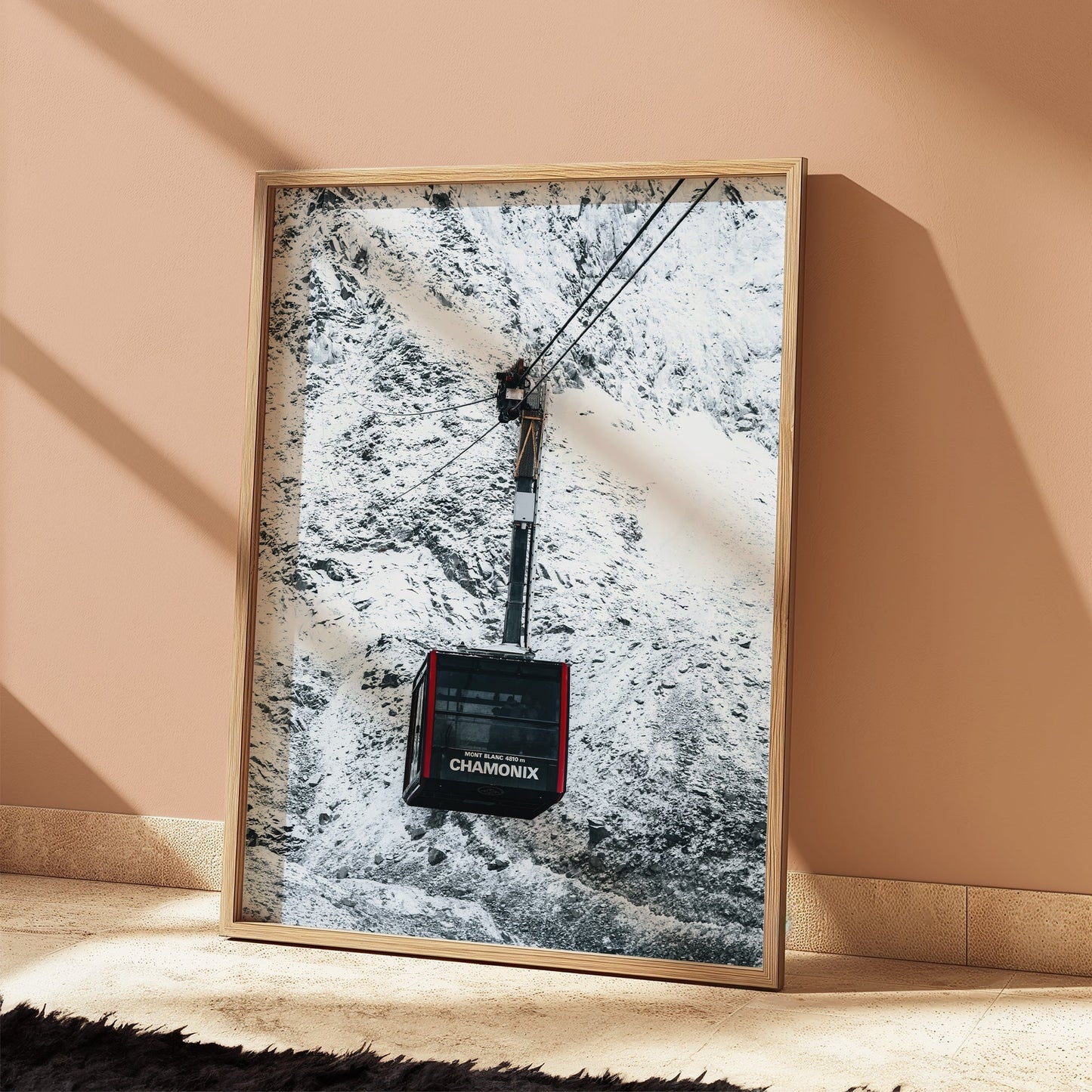 Aiguille du Midi Cable Car Print – Chamonix Alpine Adventure Wall Art