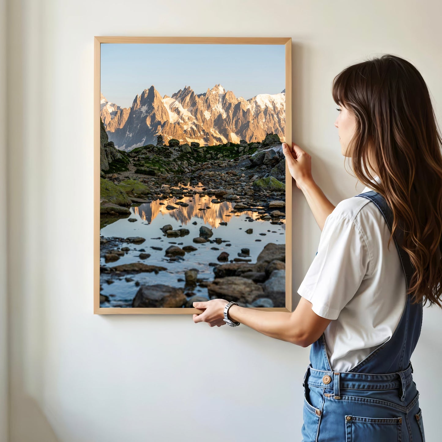 Reflection of Aiguilles de Chamonix - Alpine Photography Print