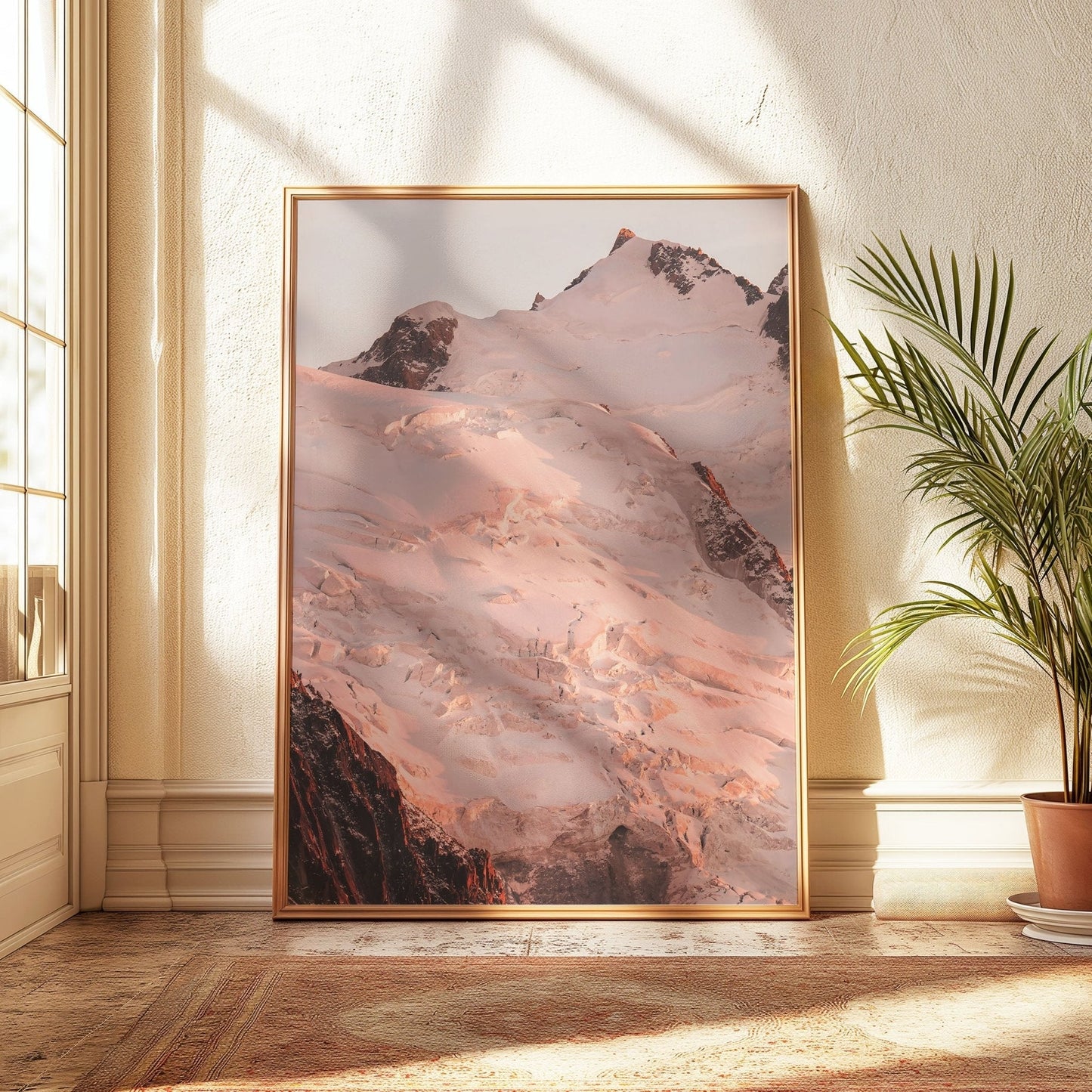 Aiguille du Midi Sunset Triptych – Stunning Alpine Wall Art Prints