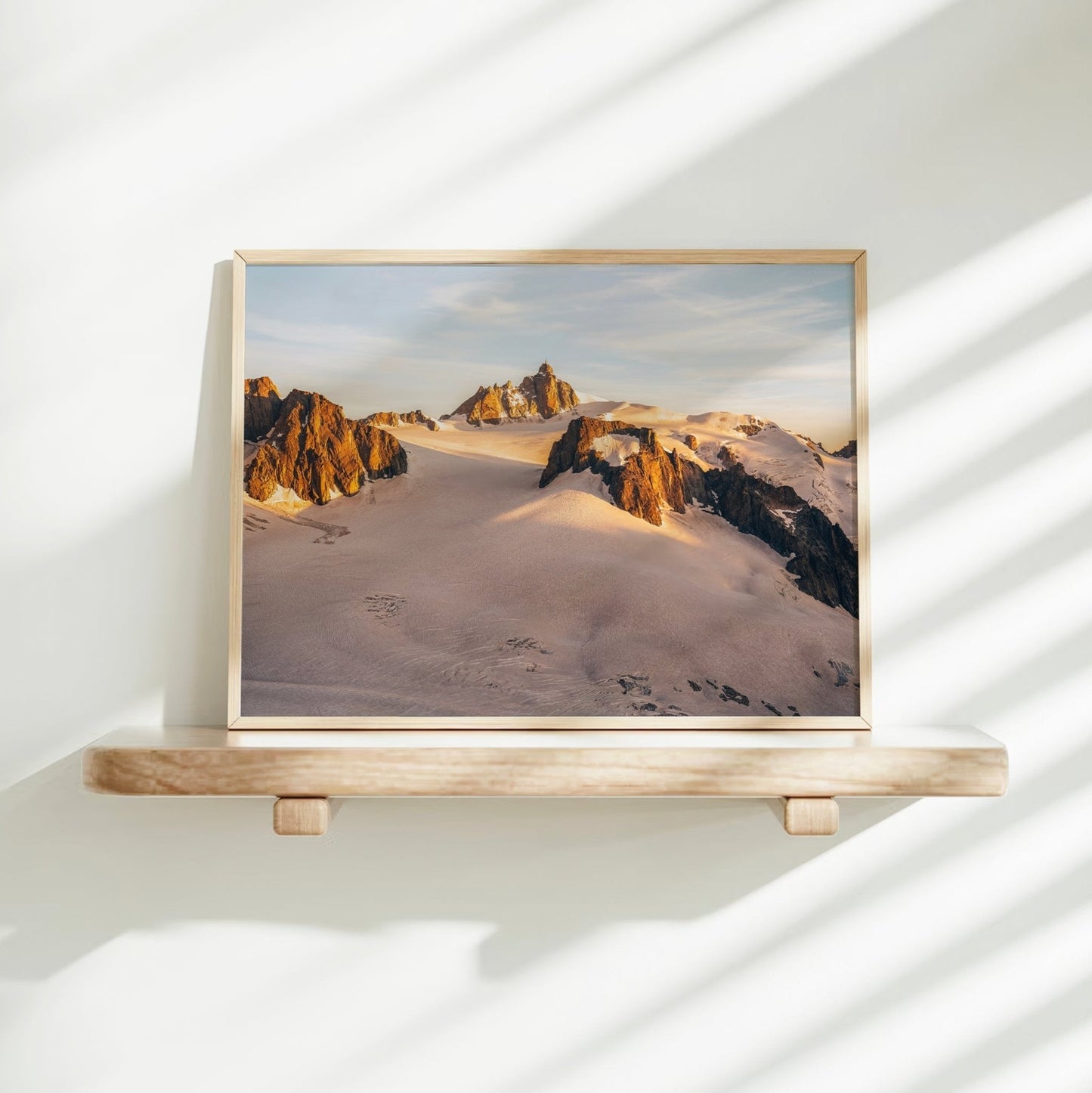 Aiguille du Midi Sunset Wall Art Print - Chamonix Landscape