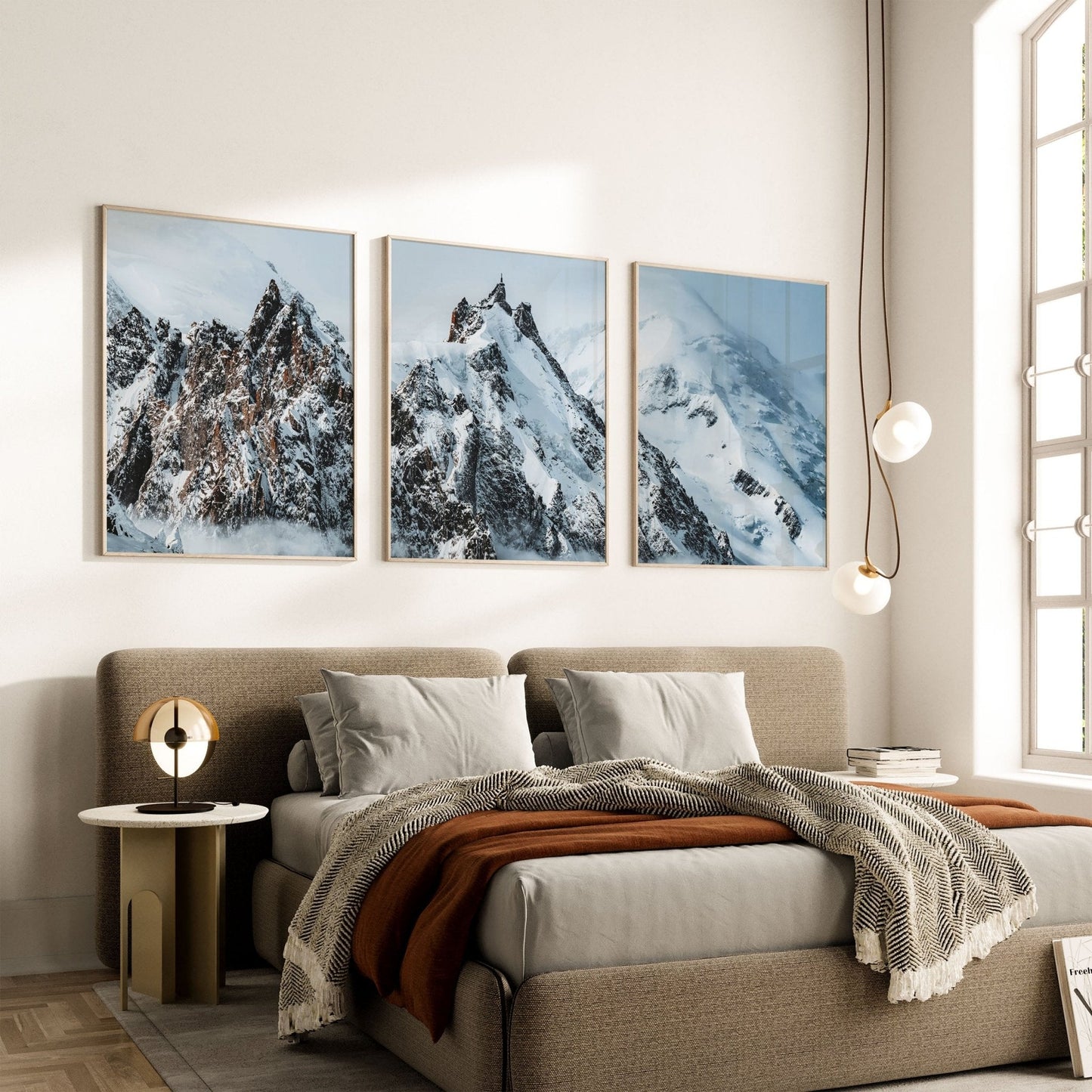 Mont Blanc Winter Photography Wall Art - Aiguille du Midi Prints