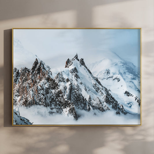 Aiguille du Midi Chamonix Wall Art Print – French Alps Photography