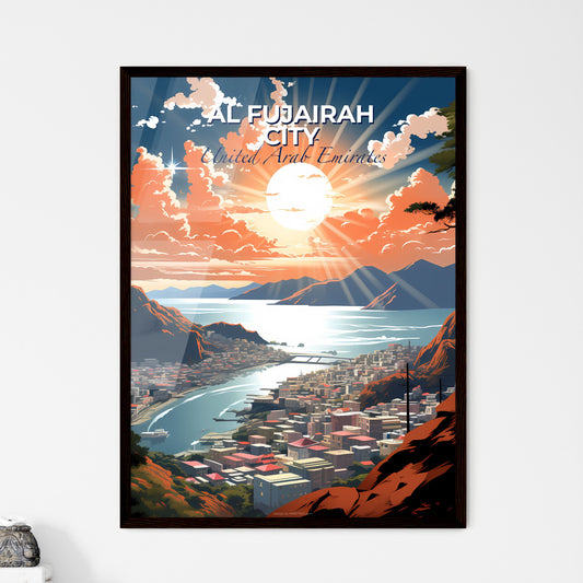 Al Fujairah City United Arab Emirates Cityscape River Art Painting Default Title