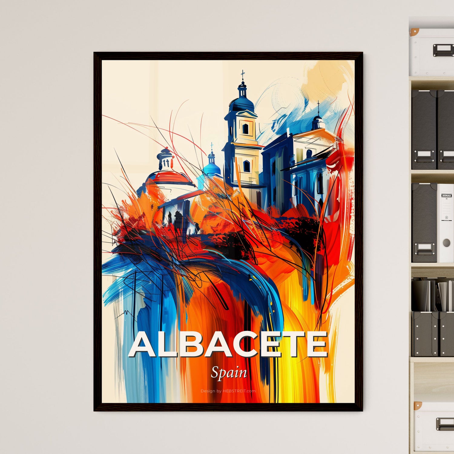 Vibrant Albacete, Spain Art Print