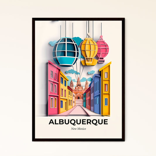 Vivid Albuquerque, New Mexico - a city with a bunch of balloons flying over it