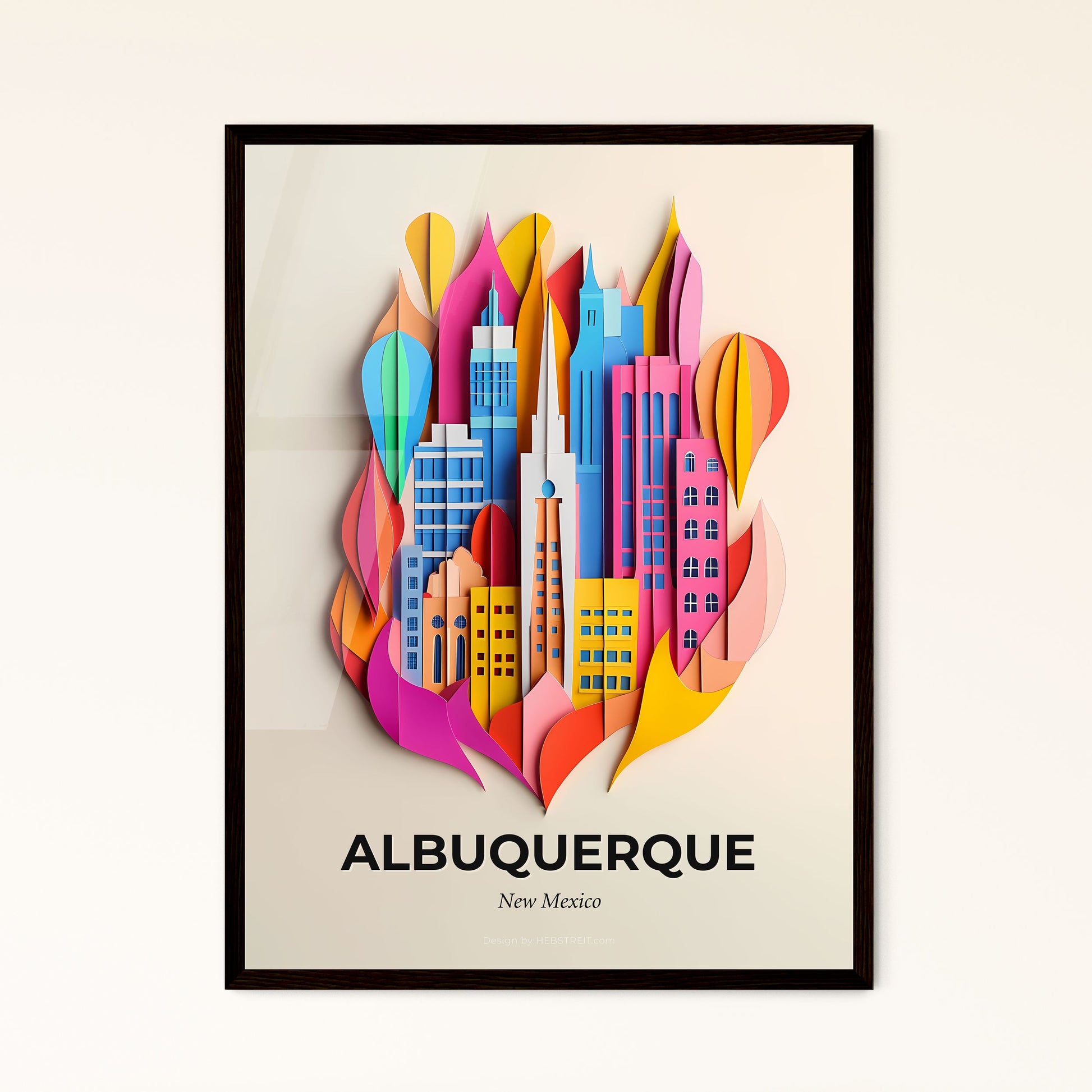 Vivid Albuquerque, New Mexico - a city with a lot of buildings on it