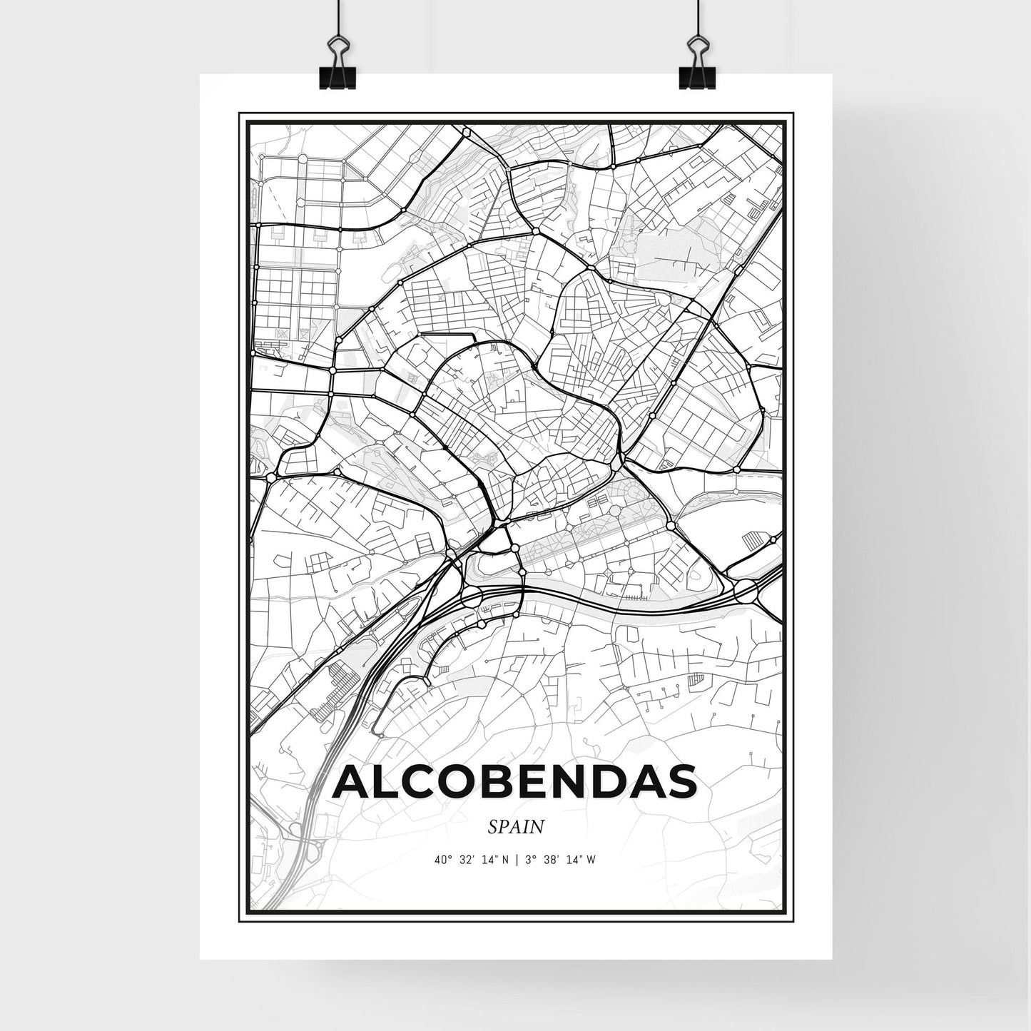 Alcobendas Spain - Premium City Map Poster