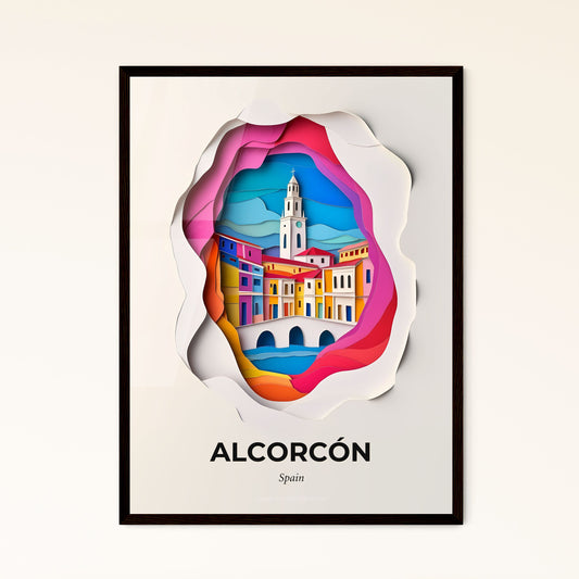 Vivid Alcorcón, Spain, Papercut Print