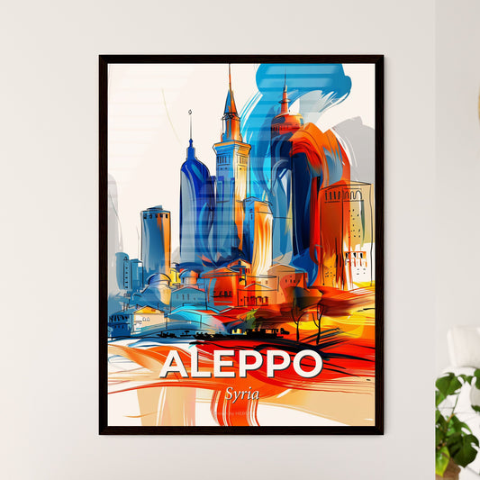 Vibrant Aleppo, Syria - A Colorful Cityscape With Buildings And A Tower