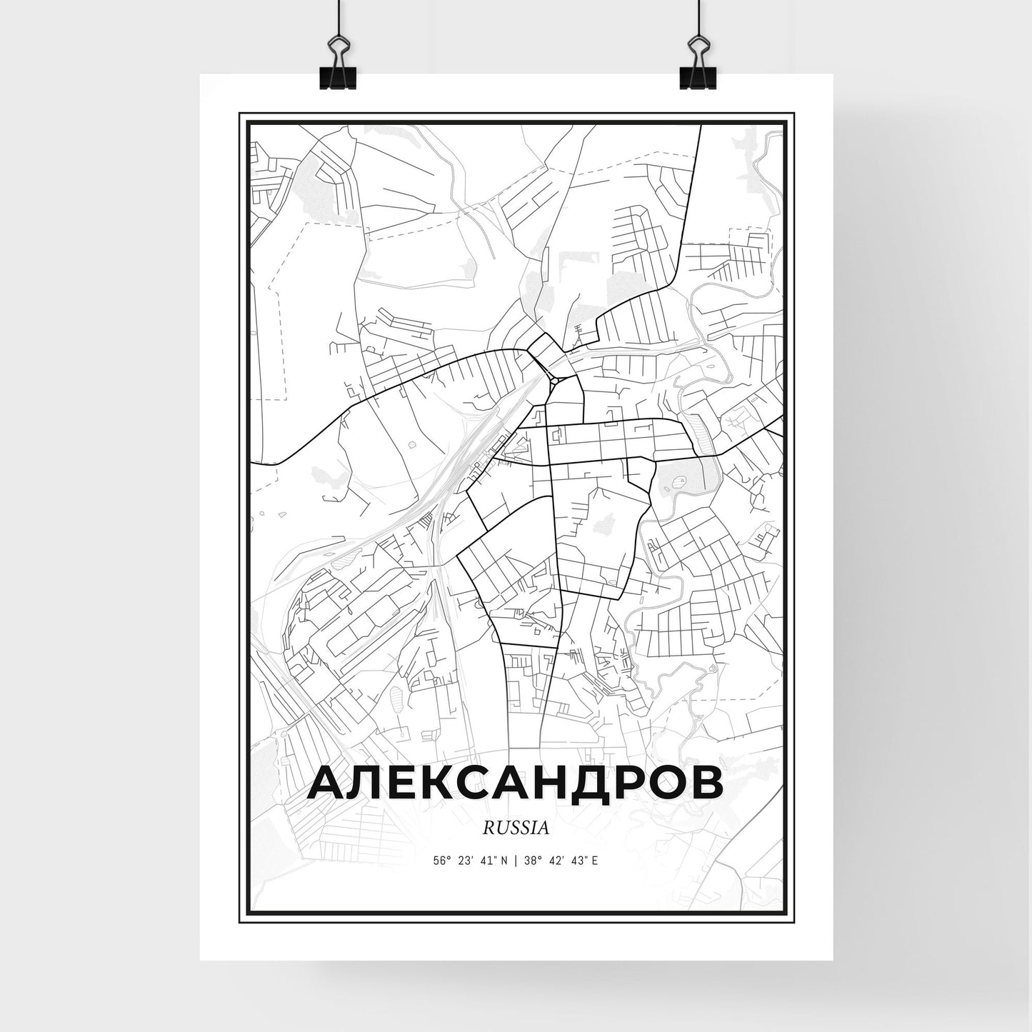 Alexandrov Russia - Premium City Map Poster