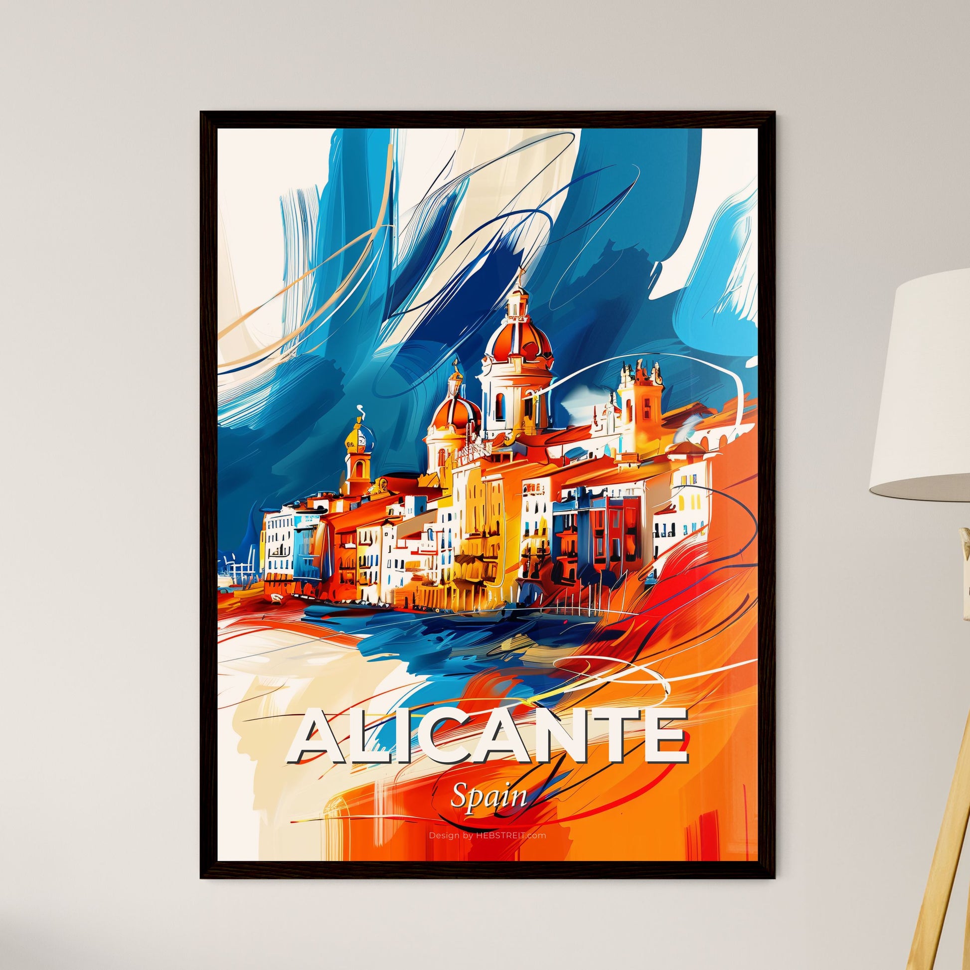 Vibrant Alicante, Spain - A Painting Of A City