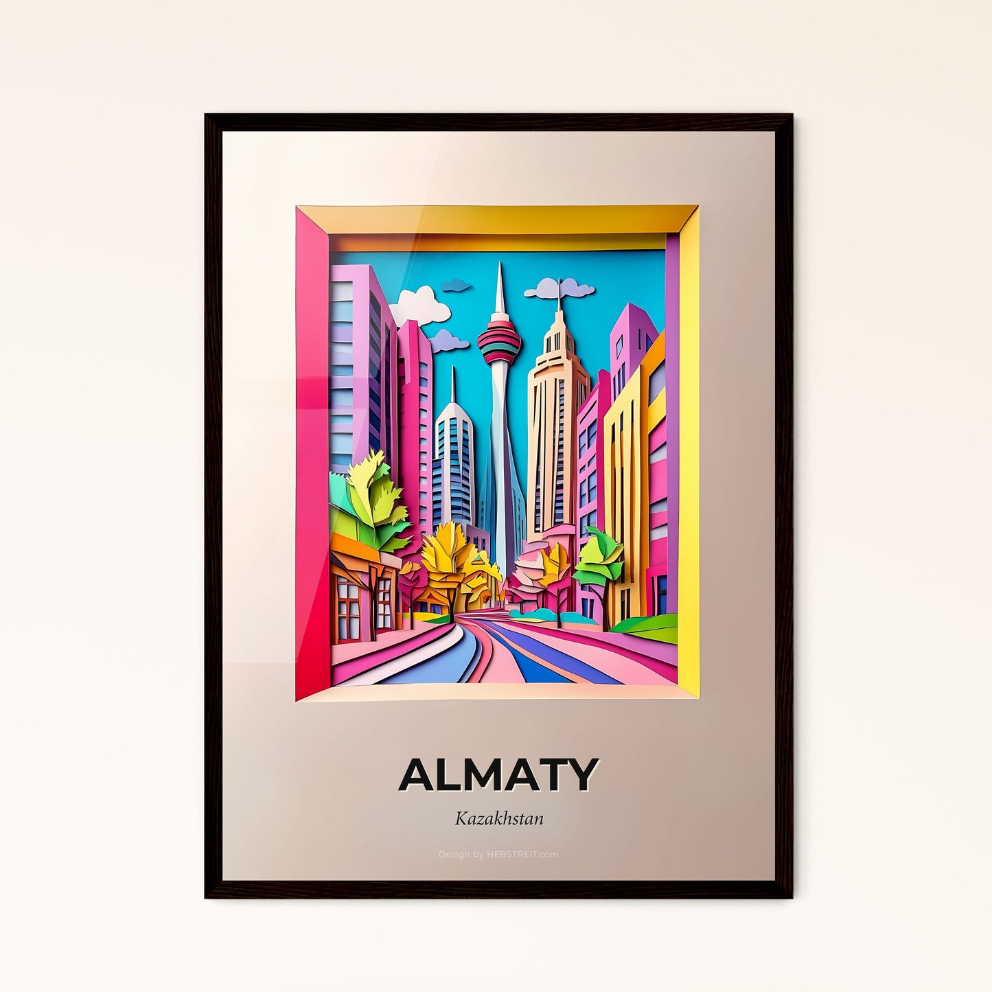 Vivid Almaty, Kazakhstan - a city with a clock tower