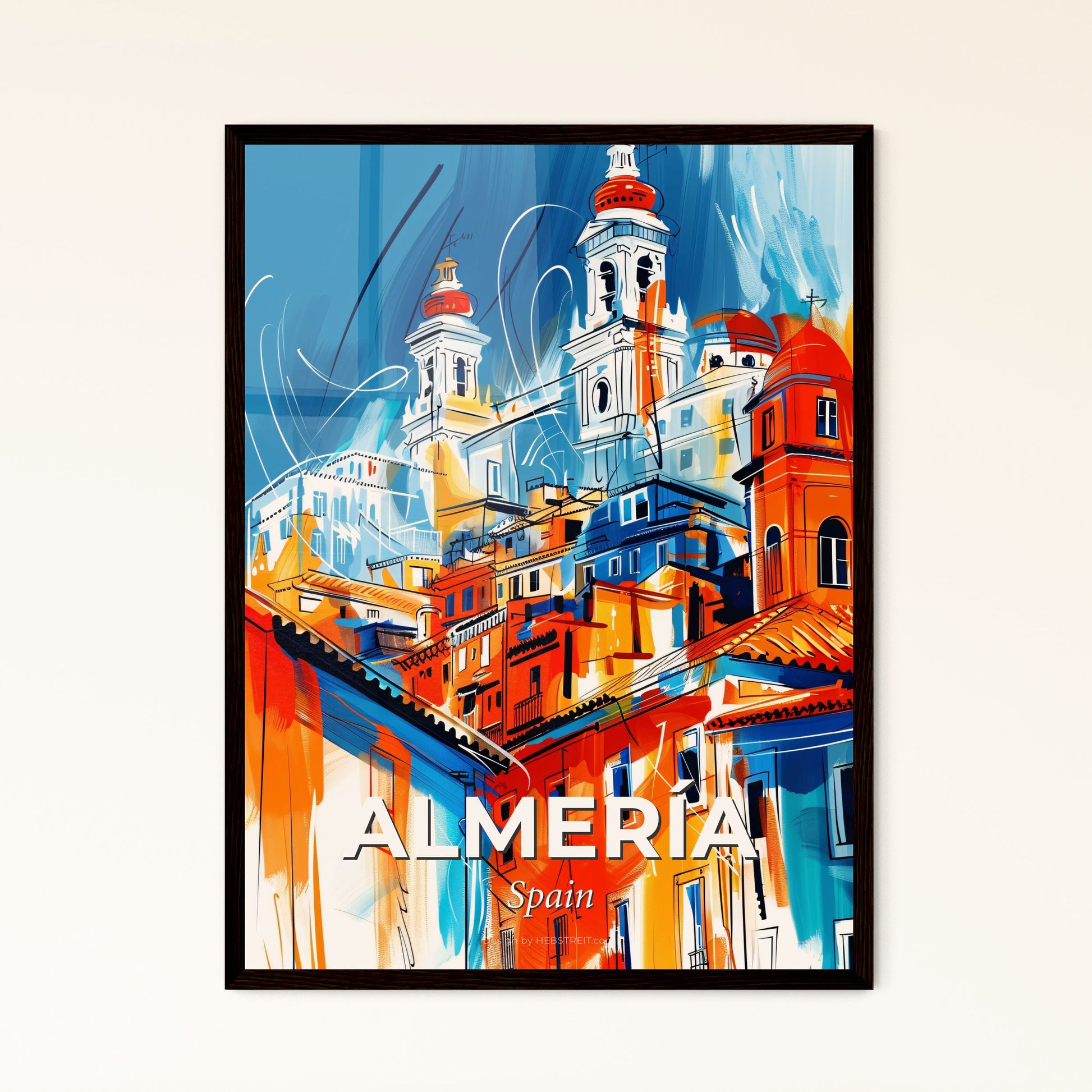 Vibrant Almería, Spain - A Colorful Painting Of A City