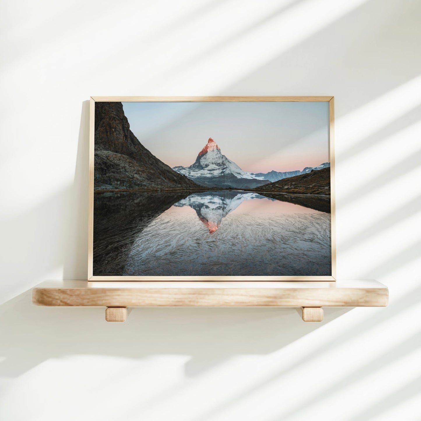 Riffelsee at Dawn – Matterhorn Reflection
