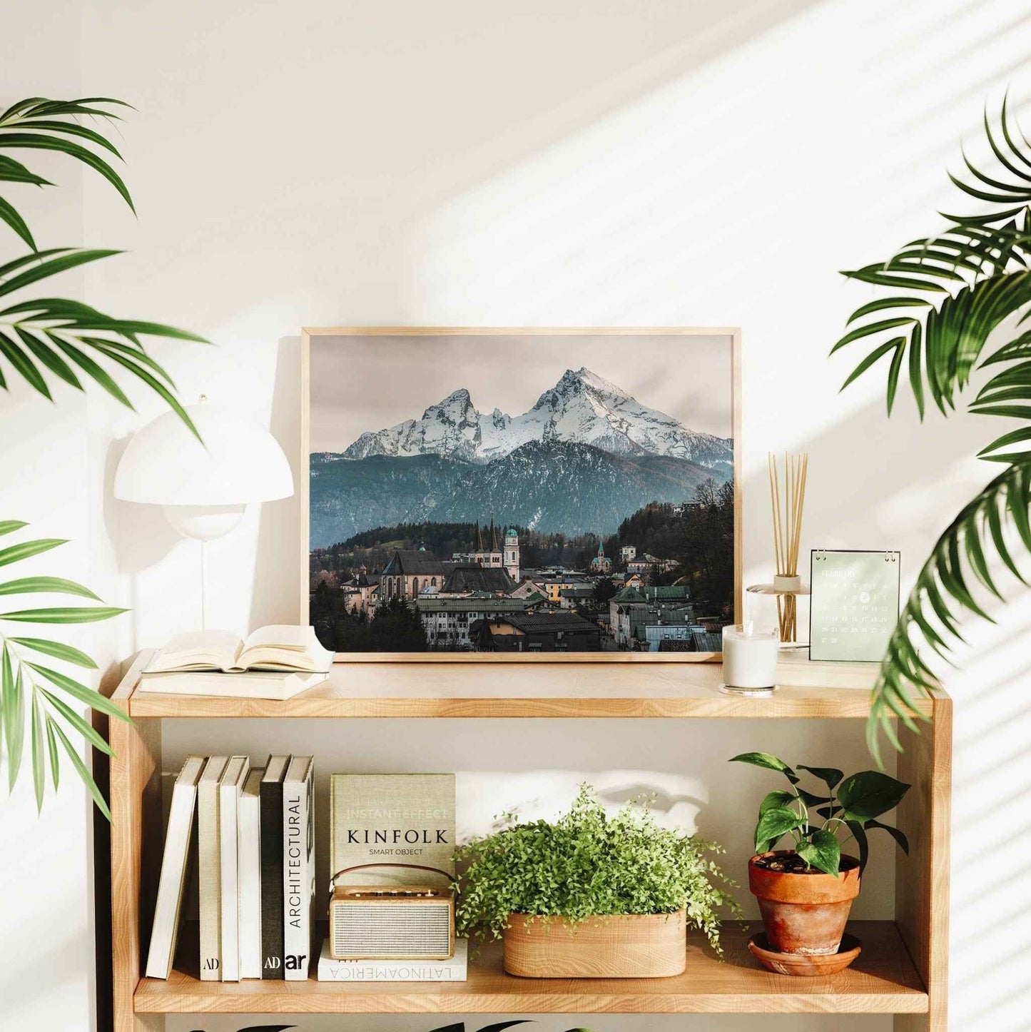 Berchtesgaden Print – Watzmann Mountain and Bavarian Town Wall Art