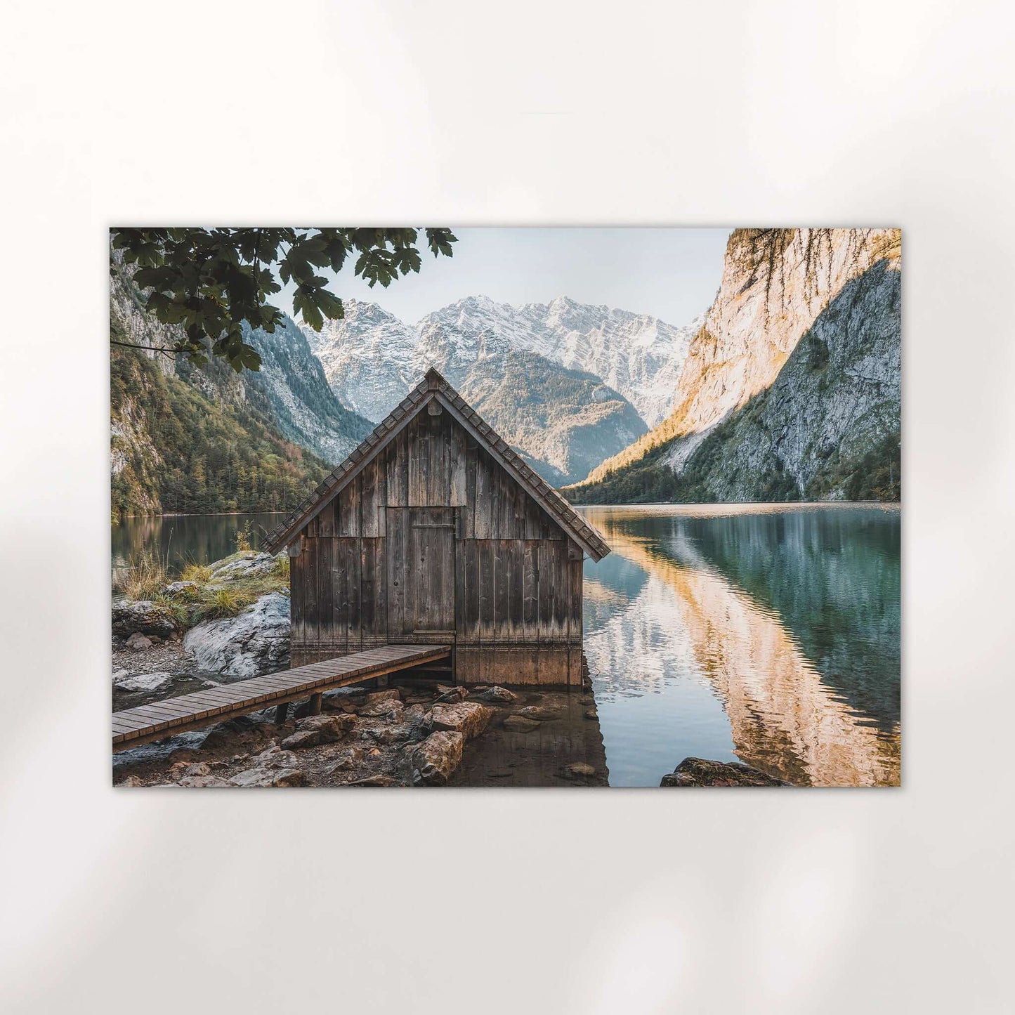Obersee Boathouse, Bavaria – Fine Art Alpine Wall Print