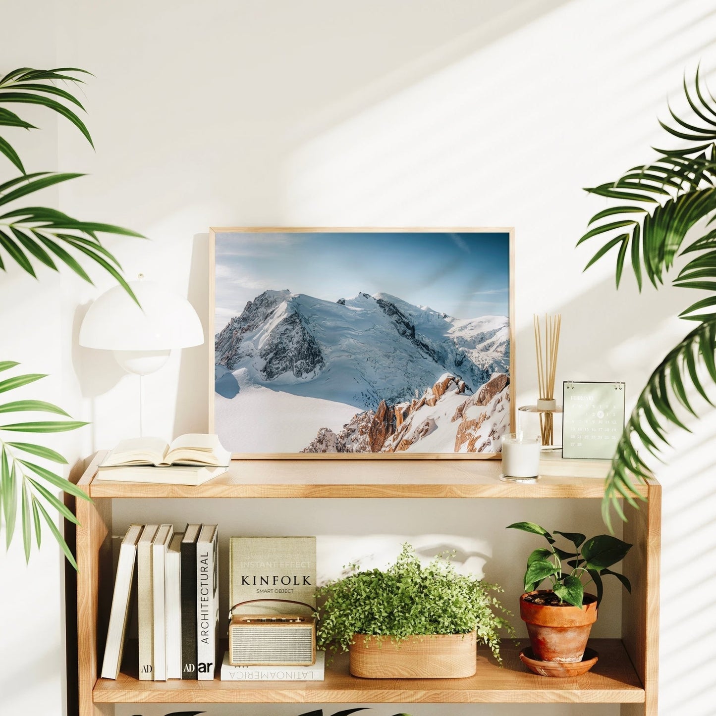 Cosmiques Arête and Mont Blanc Massif Wall Art – Chamonix Print