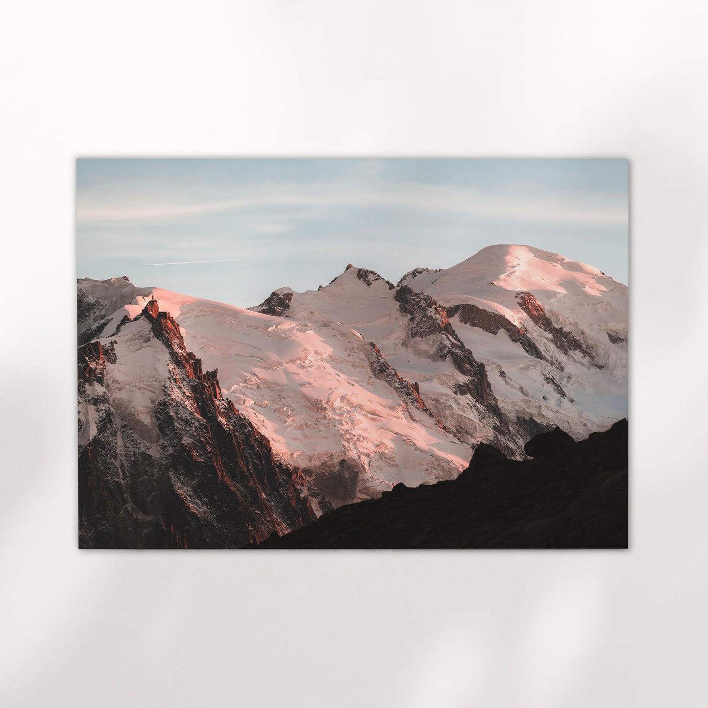 Mont Blanc Massif Sunset Wall Art - Chamonix Photography Print