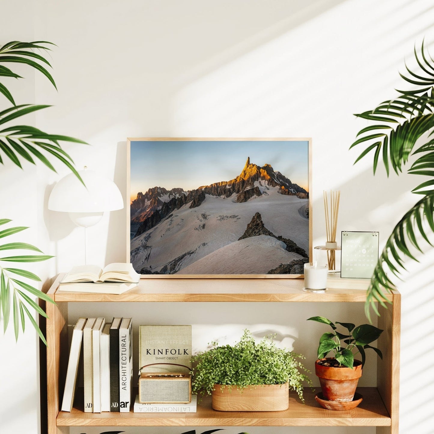 Dent du Géant Golden Hour Wall Art - Fine Art Mountain Photography Print