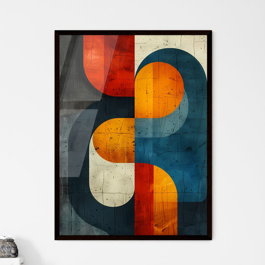 Abstract Geometric Pixel Art Masterpiece - Framed Art Print