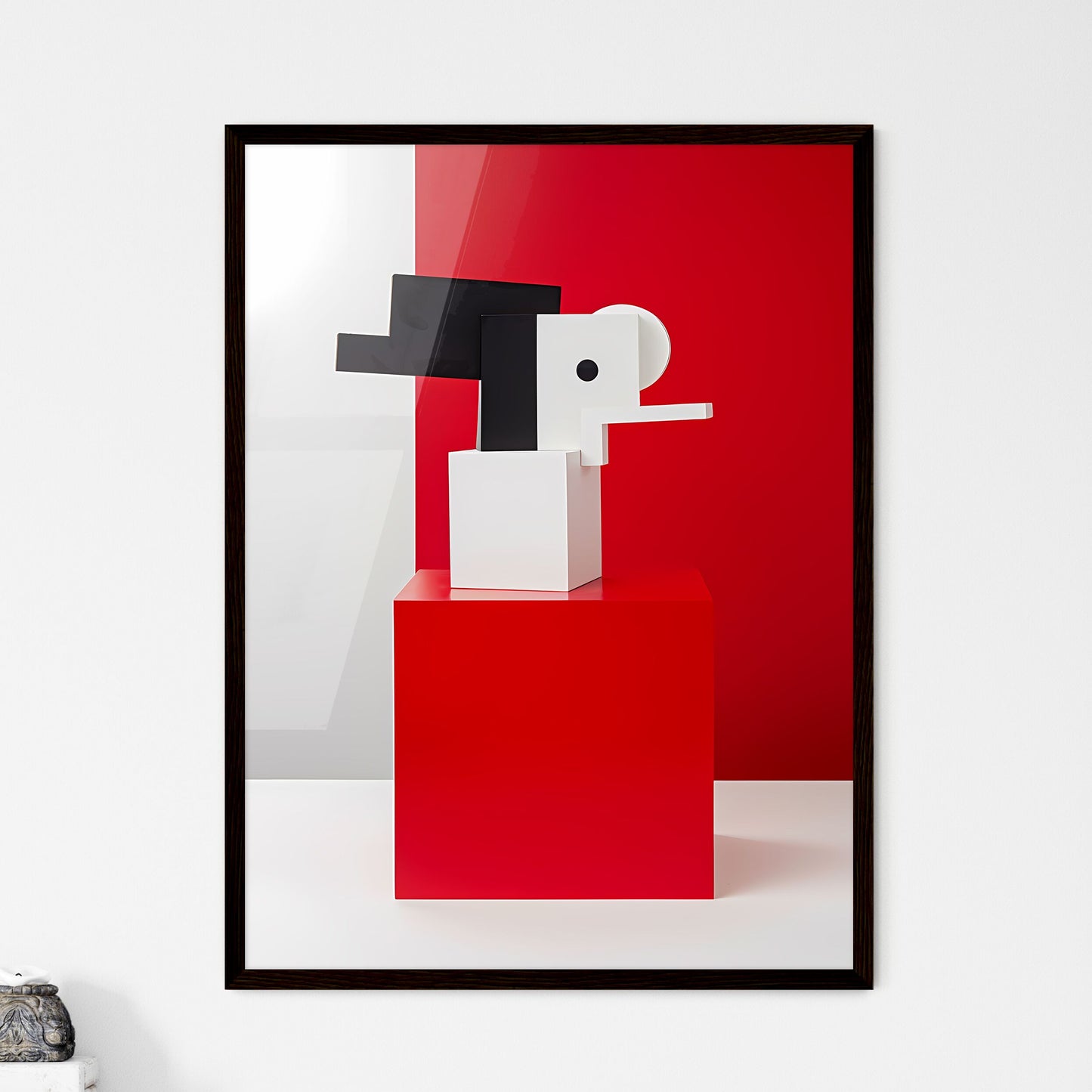 De Stijl Inspired Abstract Painting - Framed Art Print