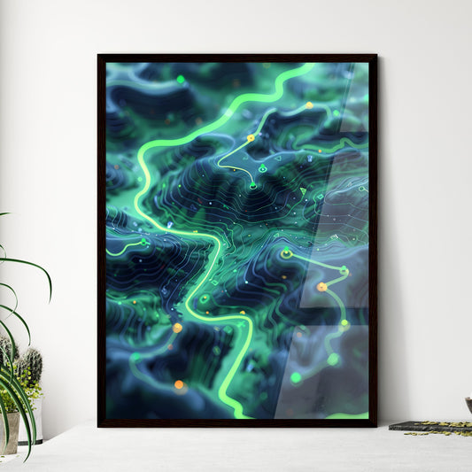 Contemporary Digital Art - Framed Art Print