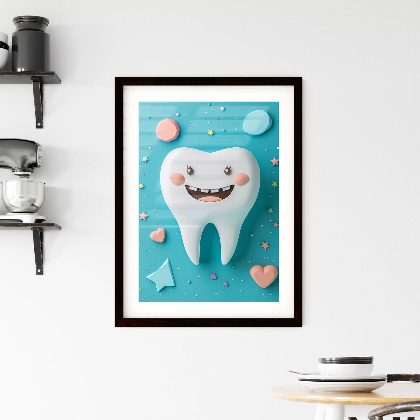 World Health Day Dental Tourism Social Media Campaign Poster with Cartoon Tooth Graphic for Health, Trust, and Beauty Default Title