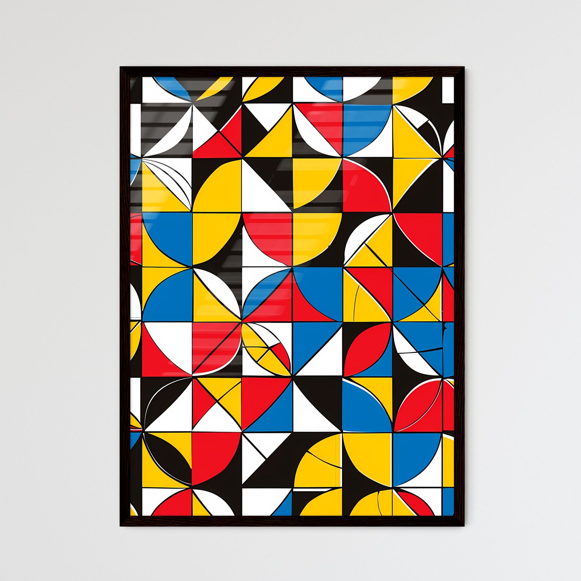 Colorful Geometric Art - Framed Art Print