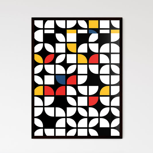 Vibrant Abstract Art of Colorful Circles and - Framed Art Print