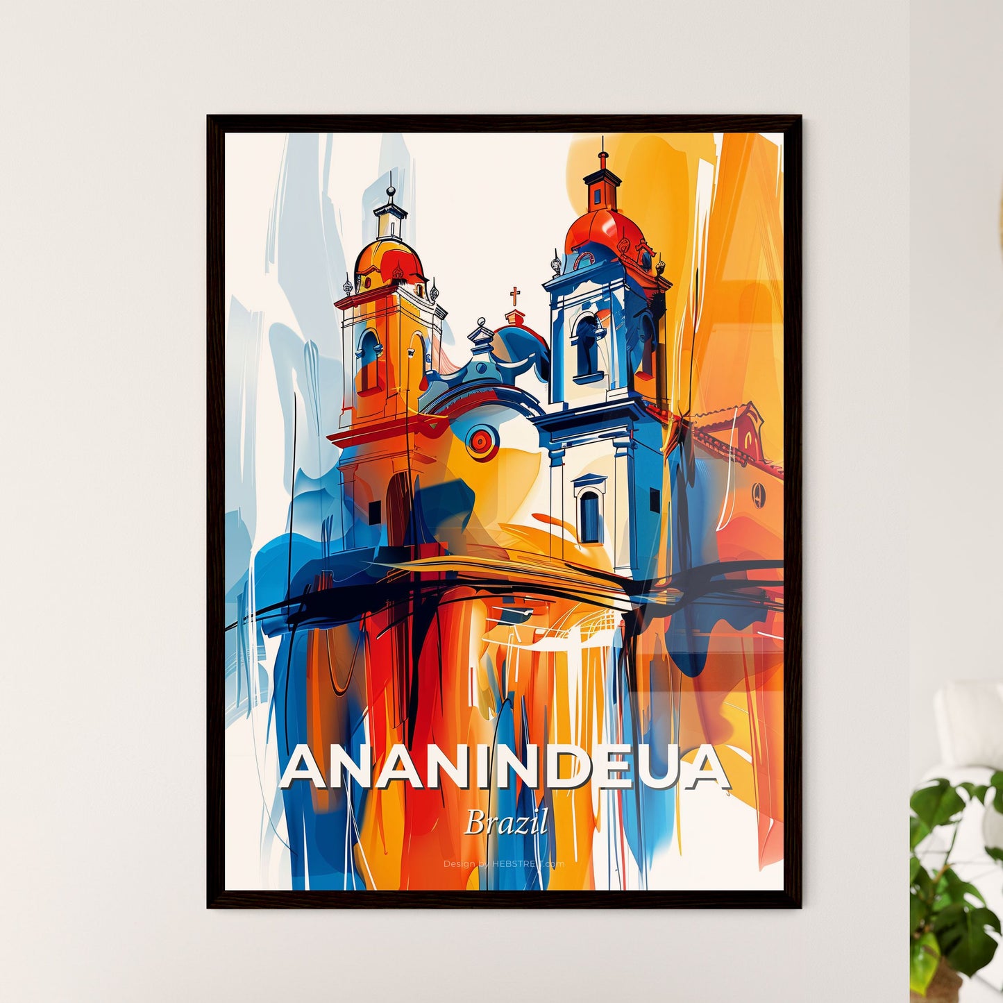 Vibrant Ananindeua, Brazil - A Painting Of A Building