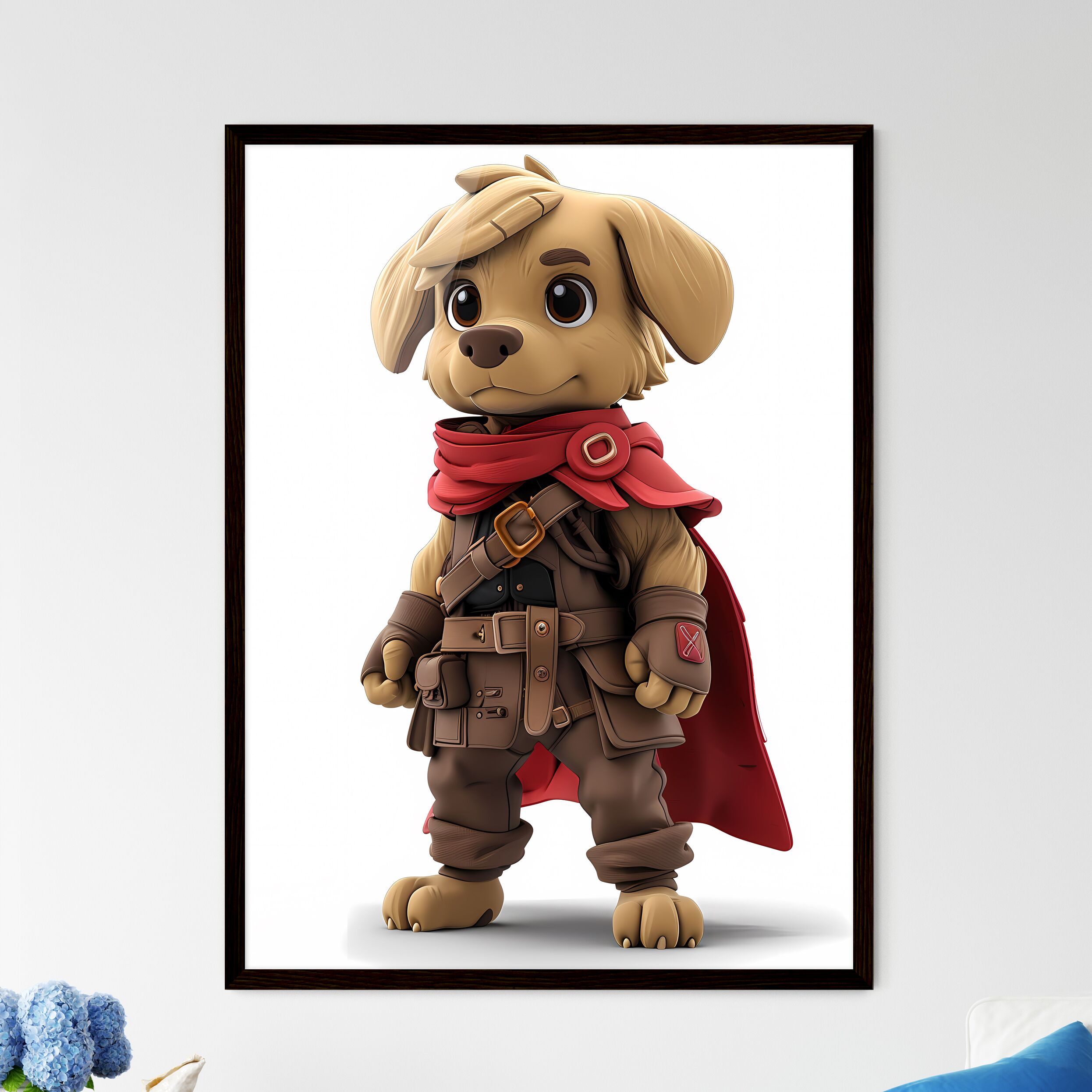 Anthropomorphic Labrador Retriever Warrior Wall Art – HEBSTREIT