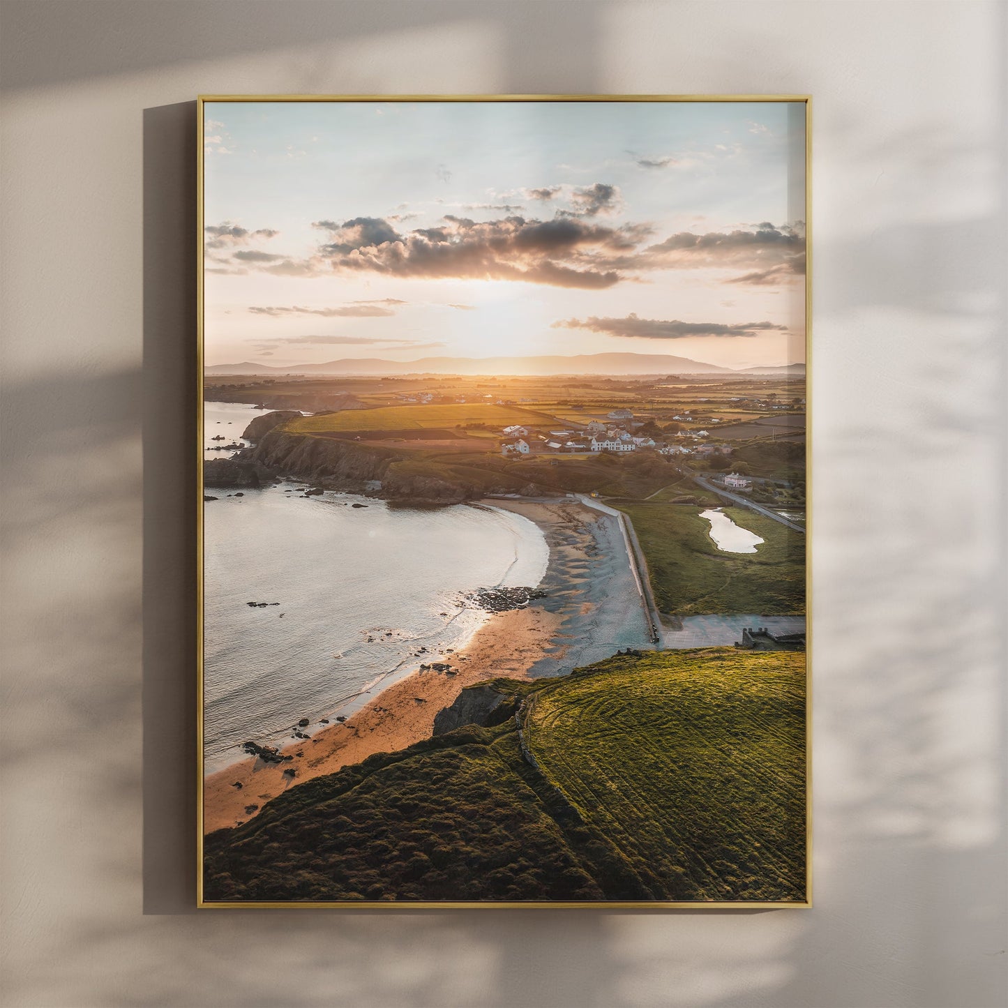 Annestown Beach at Sunset – Irish Coastline Photography Print