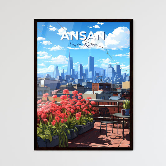 Ansan South Korea Urban Art City Skyline Painting Art Colorful Acrylic Cityscape Default Title