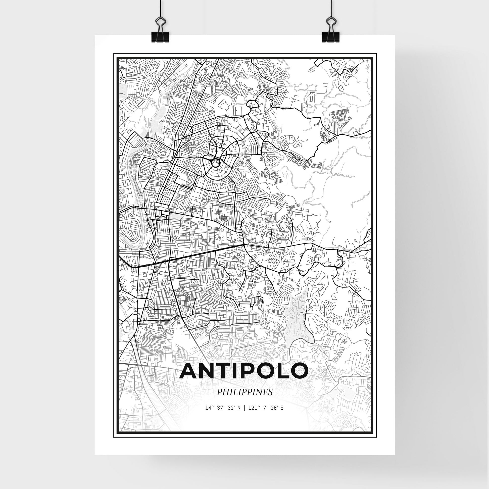 Antipolo Philippines - Premium City Map Poster