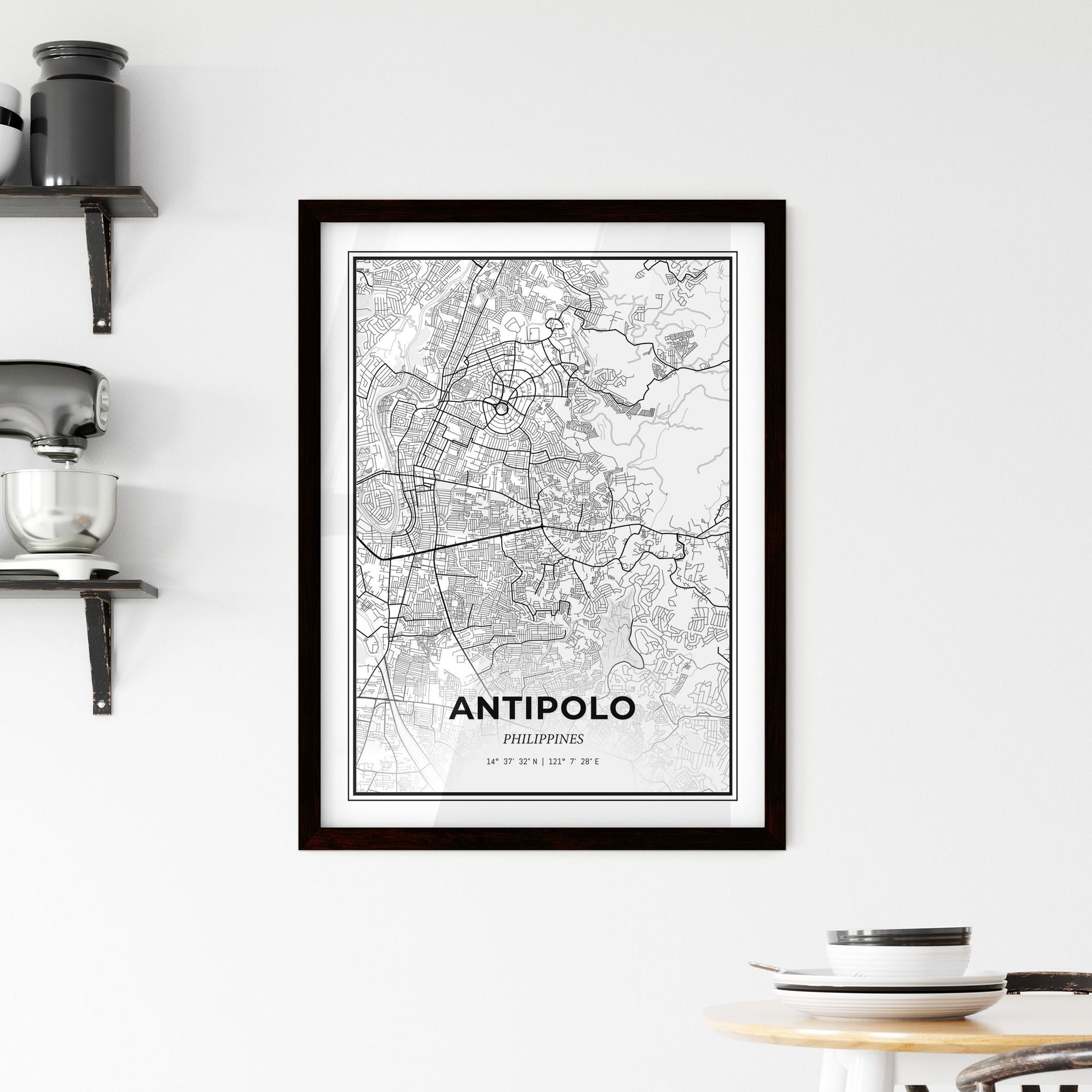 Antipolo Philippines - Minimal City Map