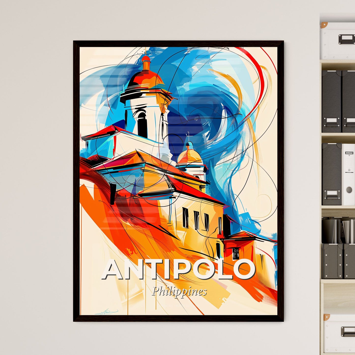 Vibrant Antipolo, Philippines - A Painting Of A Building