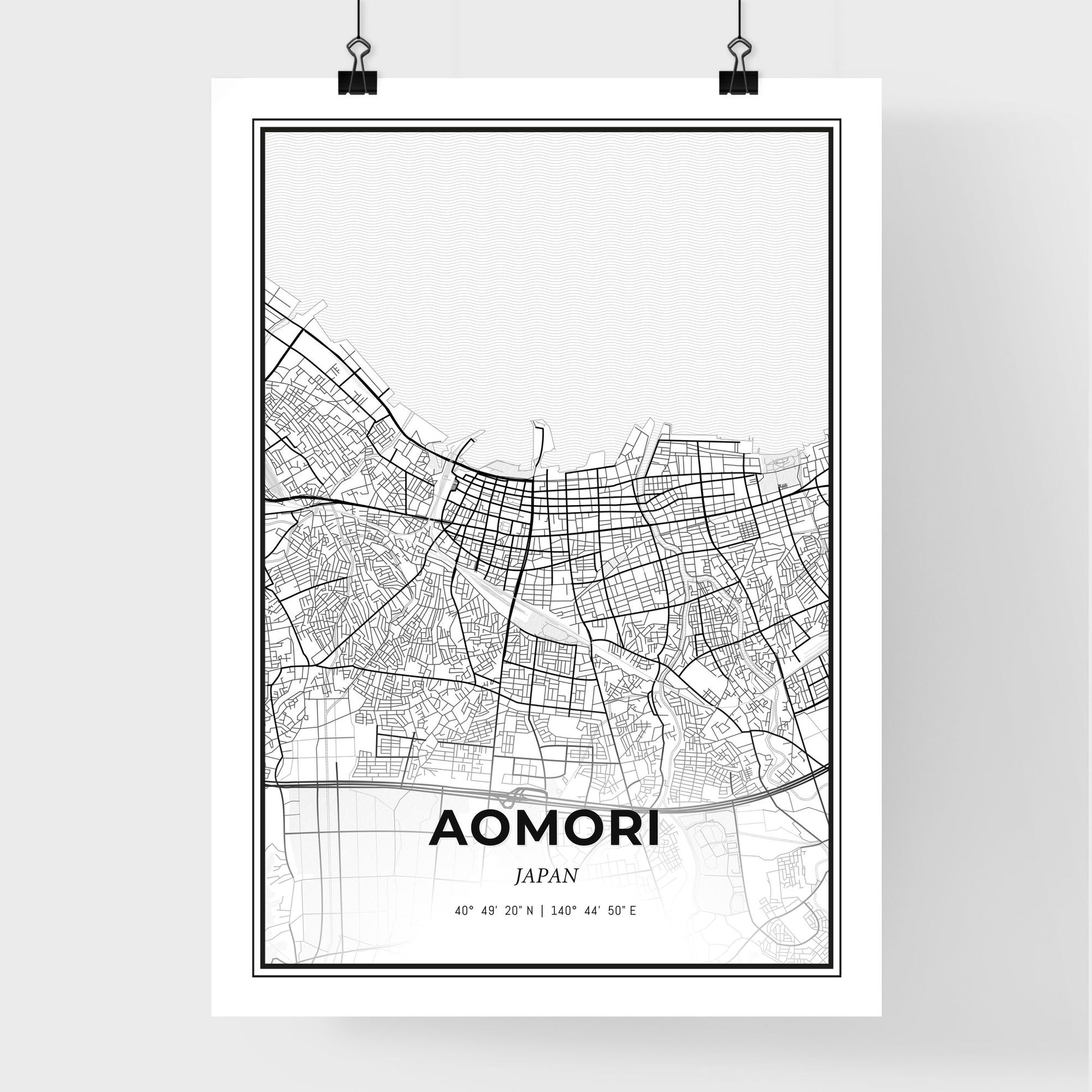 Aomori Japan - Premium City Map Poster