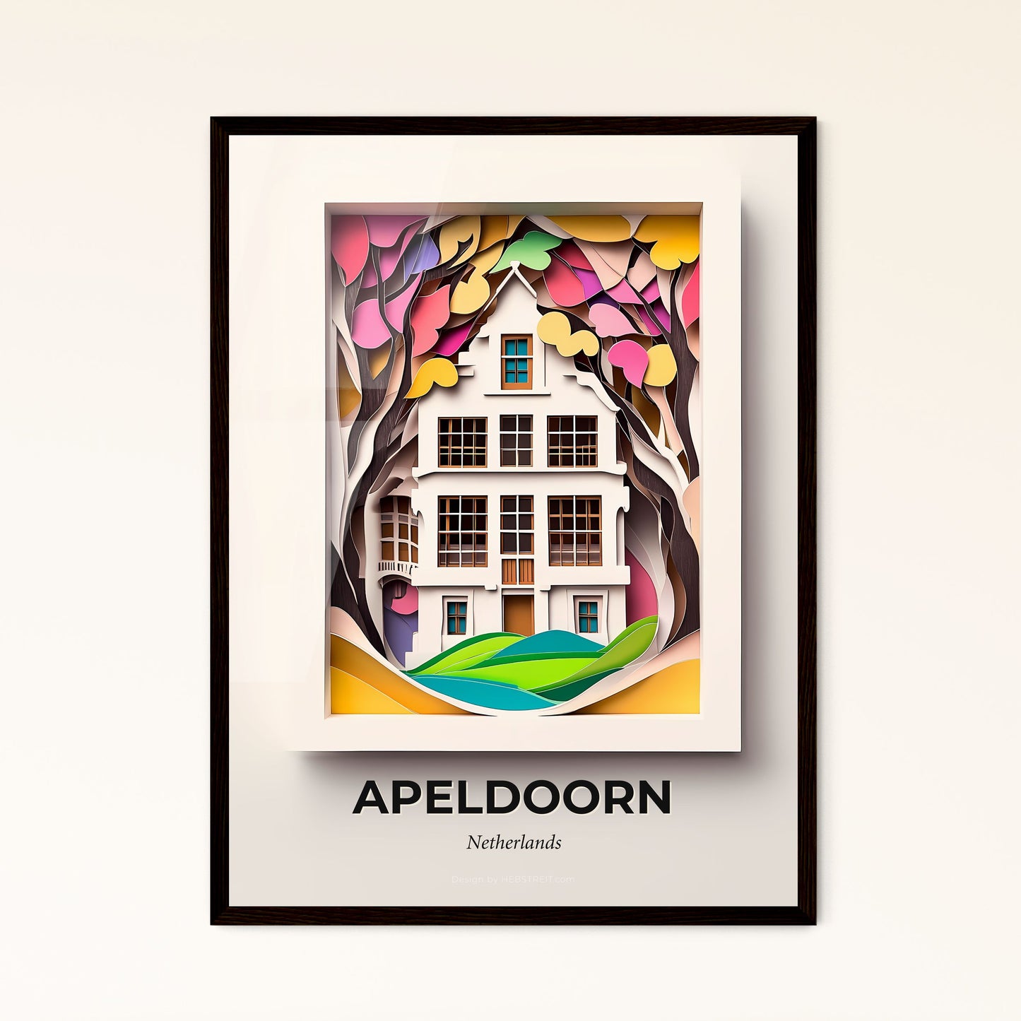 Vivid Apeldoorn, Netherlands - a house with a tree in the front